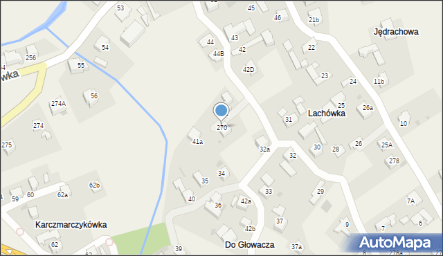 Chabówka, Chabówka, 270, mapa Chabówka