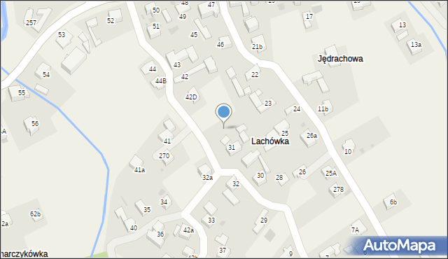 Chabówka, Chabówka, 31a, mapa Chabówka