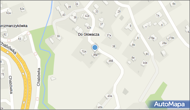 Chabówka, Chabówka, 36a, mapa Chabówka