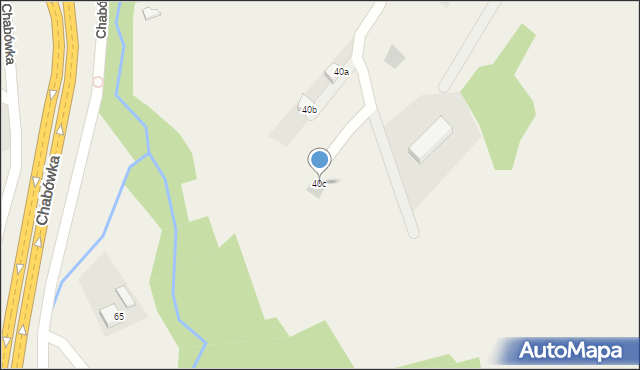 Chabówka, Chabówka, 40c, mapa Chabówka
