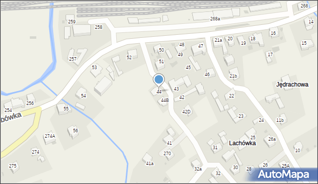 Chabówka, Chabówka, 44, mapa Chabówka