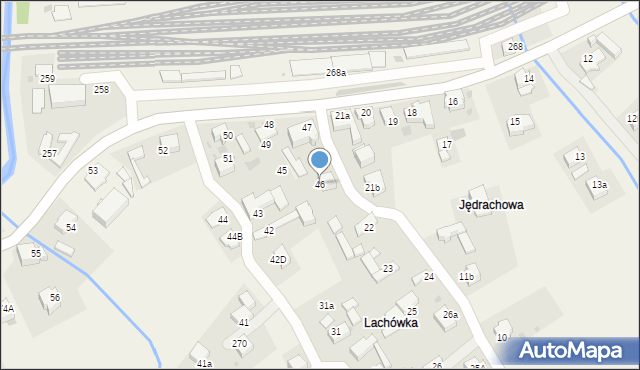 Chabówka, Chabówka, 46, mapa Chabówka