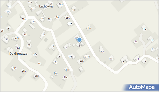 Chabówka, Chabówka, 6, mapa Chabówka