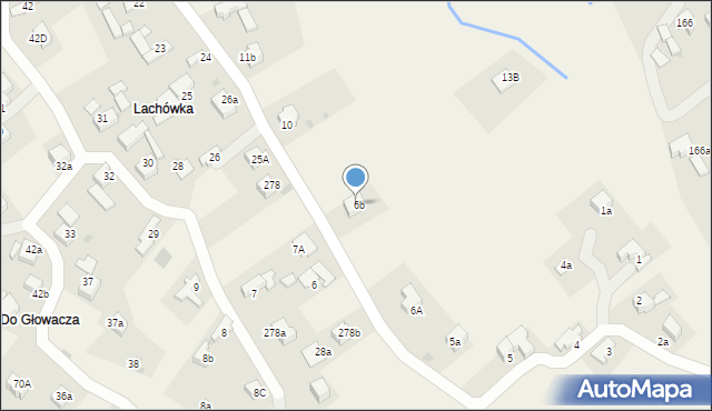 Chabówka, Chabówka, 6b, mapa Chabówka