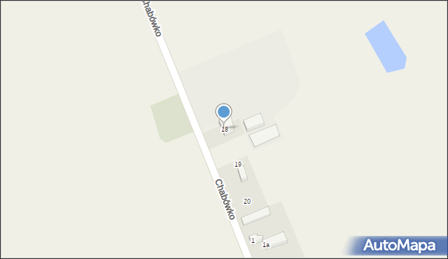 Chabówko, Chabówko, 18, mapa Chabówko