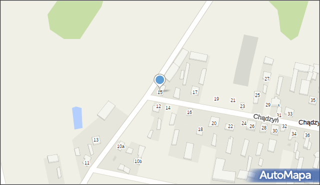 Chądzyń, Chądzyń, 15, mapa Chądzyń