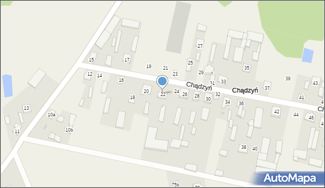 Chądzyń, Chądzyń, 22, mapa Chądzyń