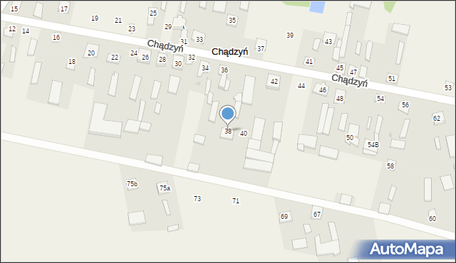 Chądzyń, Chądzyń, 38, mapa Chądzyń