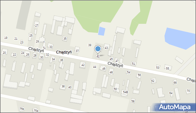 Chądzyń, Chądzyń, 41, mapa Chądzyń