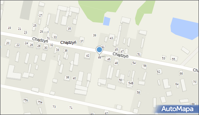 Chądzyń, Chądzyń, 44, mapa Chądzyń
