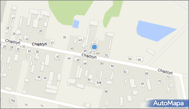 Chądzyń, Chądzyń, 49, mapa Chądzyń