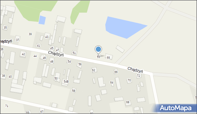 Chądzyń, Chądzyń, 53, mapa Chądzyń