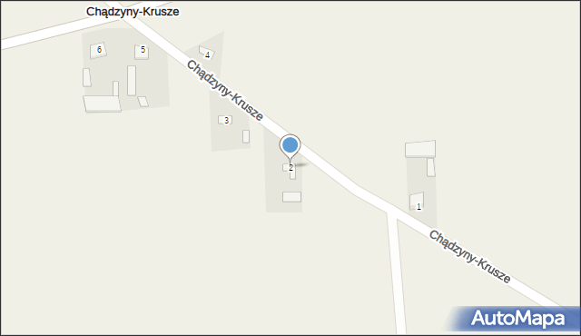 Chądzyny-Krusze, Chądzyny-Krusze, 2, mapa Chądzyny-Krusze