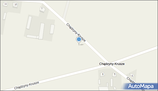 Chądzyny-Krusze, Chądzyny-Krusze, 7a, mapa Chądzyny-Krusze