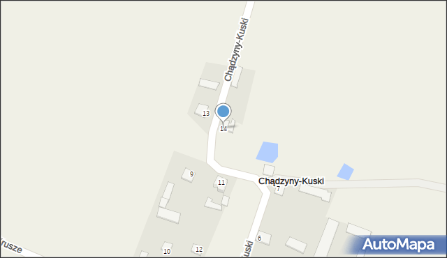 Chądzyny-Kuski, Chądzyny-Kuski, 14, mapa Chądzyny-Kuski