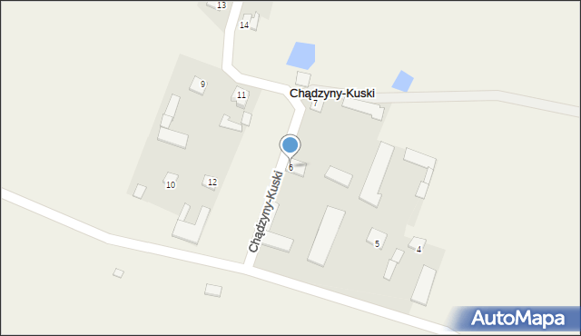 Chądzyny-Kuski, Chądzyny-Kuski, 6, mapa Chądzyny-Kuski