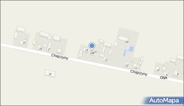 Chajczyny, Chajczyny, 14a, mapa Chajczyny