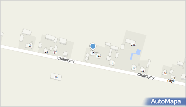 Chajczyny, Chajczyny, 15, mapa Chajczyny