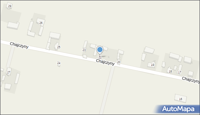 Chajczyny, Chajczyny, 21, mapa Chajczyny