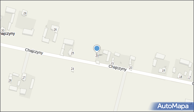 Chajczyny, Chajczyny, 23, mapa Chajczyny