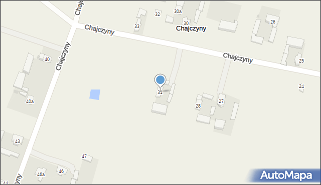 Chajczyny, Chajczyny, 31, mapa Chajczyny