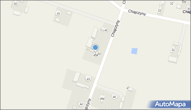 Chajczyny, Chajczyny, 40a, mapa Chajczyny