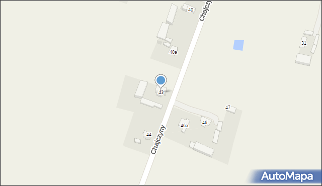 Chajczyny, Chajczyny, 43, mapa Chajczyny
