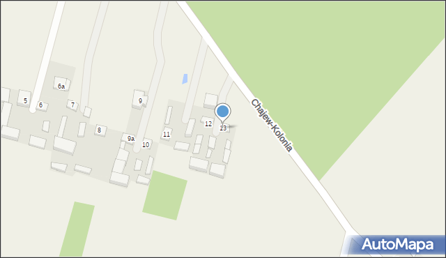 Chajew-Kolonia, Chajew-Kolonia, 13, mapa Chajew-Kolonia