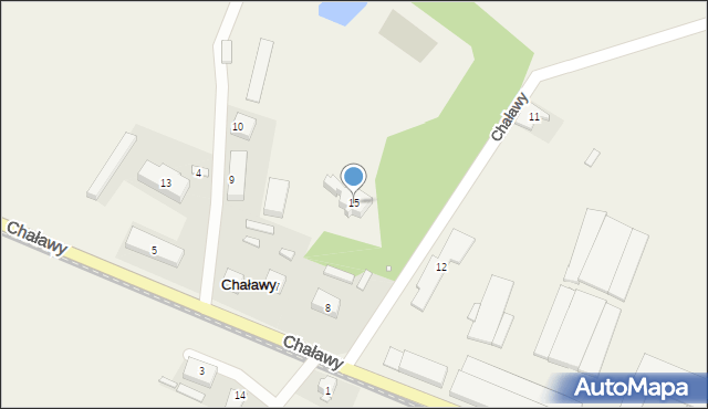 Chaławy, Chaławy, 15, mapa Chaławy