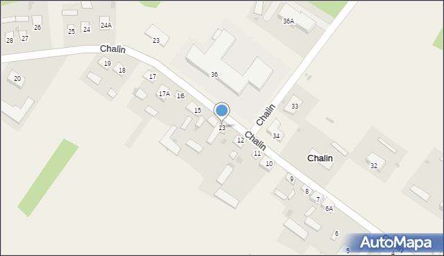 Chalin, Chalin, 13, mapa Chalin