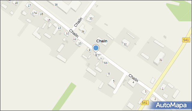 Chalin, Chalin, 8, mapa Chalin