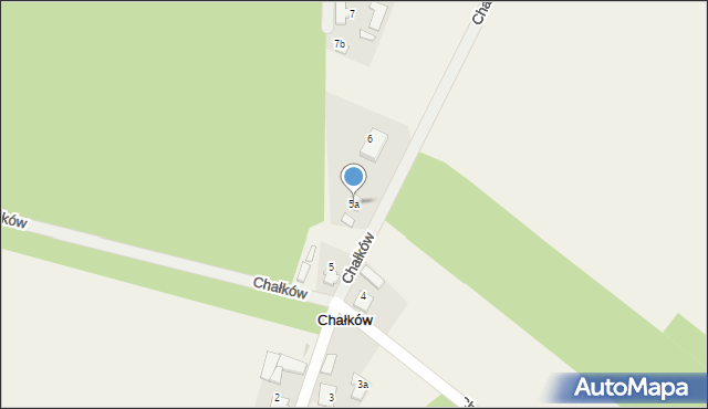Chałków, Chałków, 5a, mapa Chałków