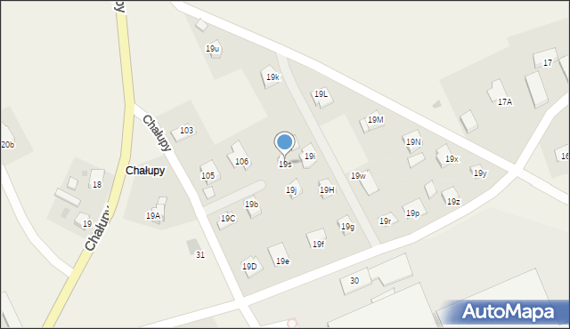 Chałupy, Chałupy, 19s, mapa Chałupy