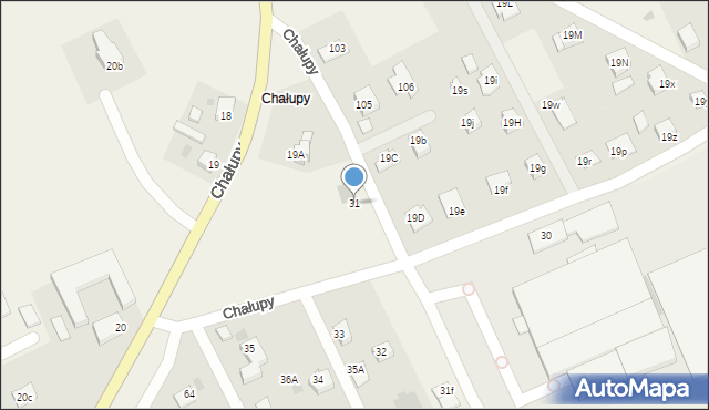 Chałupy, Chałupy, 31, mapa Chałupy