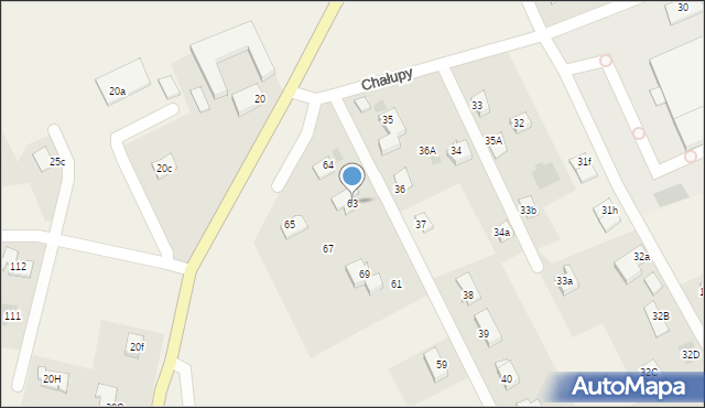 Chałupy, Chałupy, 63, mapa Chałupy