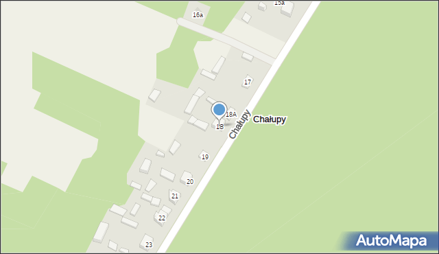 Chałupy, Chałupy, 18, mapa Chałupy