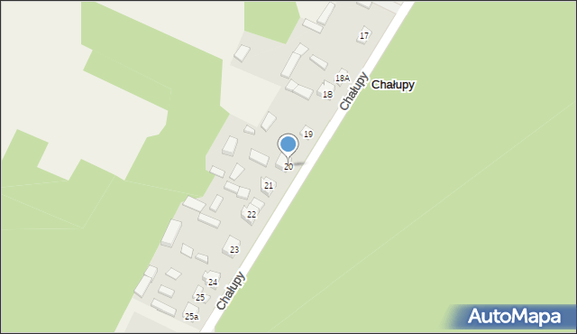 Chałupy, Chałupy, 20, mapa Chałupy