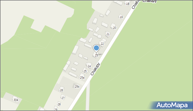 Chałupy, Chałupy, 23, mapa Chałupy