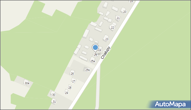 Chałupy, Chałupy, 25, mapa Chałupy