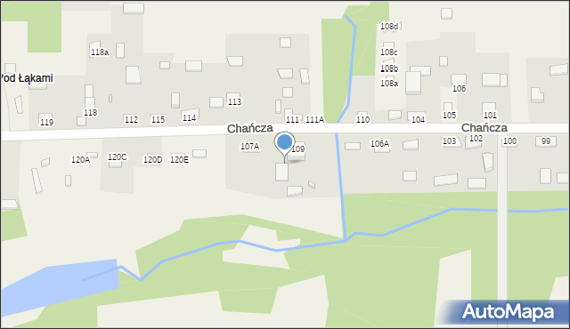 Chańcza, Chańcza, 109b, mapa Chańcza