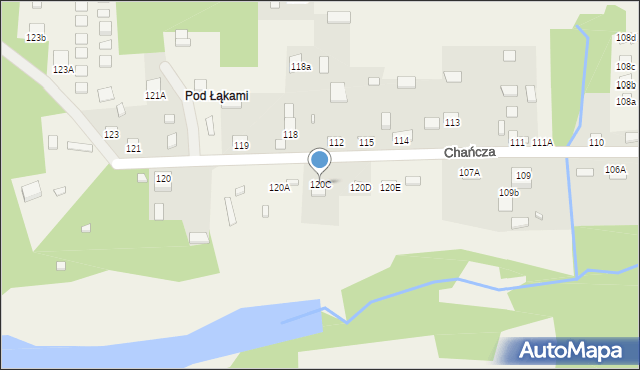 Chańcza, Chańcza, 120C, mapa Chańcza