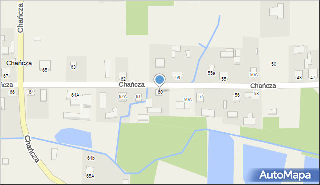 Chańcza, Chańcza, 60, mapa Chańcza