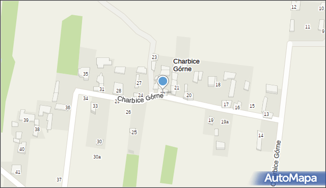 Charbice Górne, Charbice Górne, 22, mapa Charbice Górne