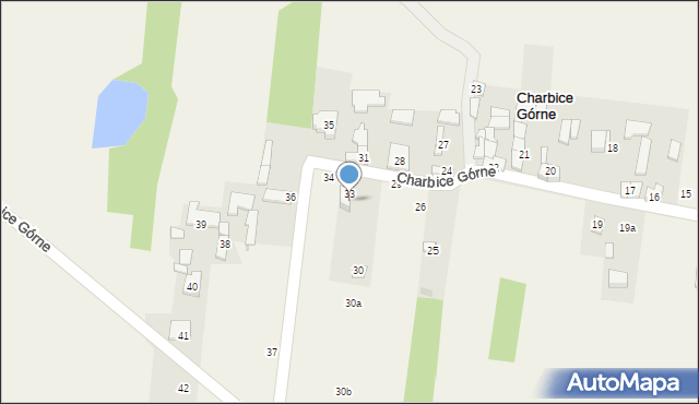 Charbice Górne, Charbice Górne, 33/34, mapa Charbice Górne