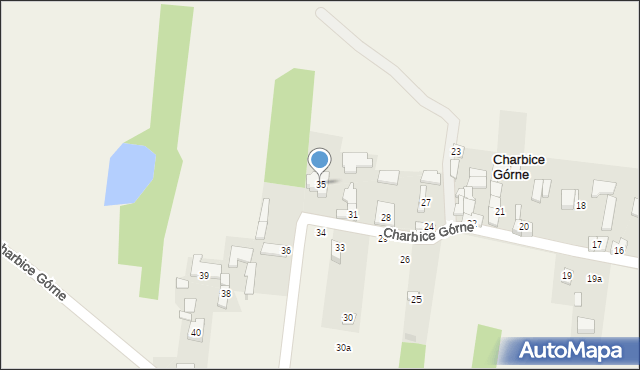 Charbice Górne, Charbice Górne, 35, mapa Charbice Górne