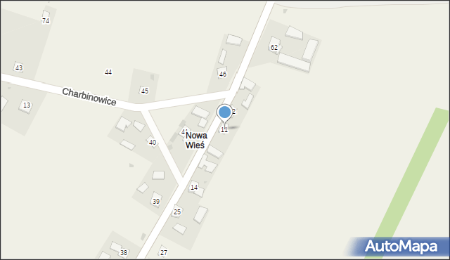 Charbinowice, Charbinowice, 11, mapa Charbinowice