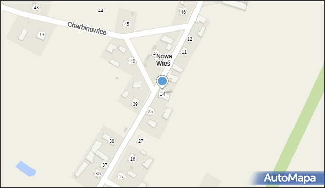 Charbinowice, Charbinowice, 14, mapa Charbinowice