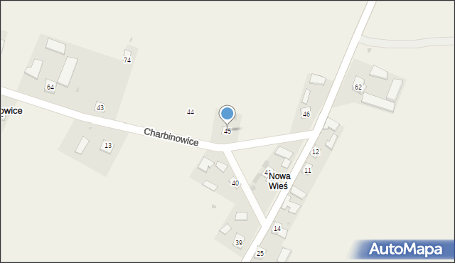 Charbinowice, Charbinowice, 45, mapa Charbinowice