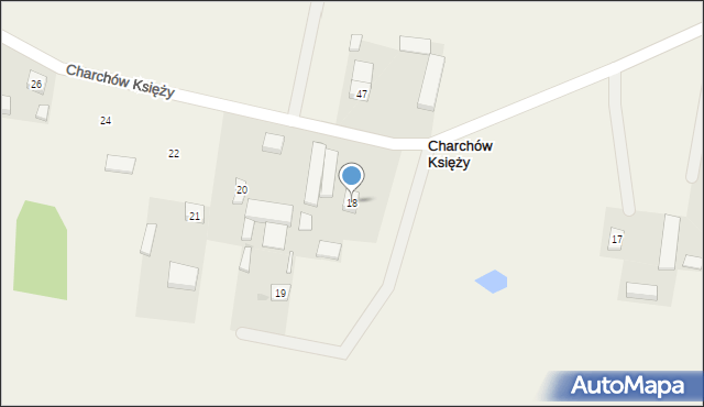 Charchów Księży, Charchów Księży, 18, mapa Charchów Księży