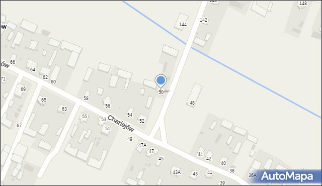 Charlejów, Charlejów, 50, mapa Charlejów